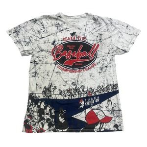 Vox Populi For The People Shirt Mens Medium M Osaka City Baseball Short Sleeve